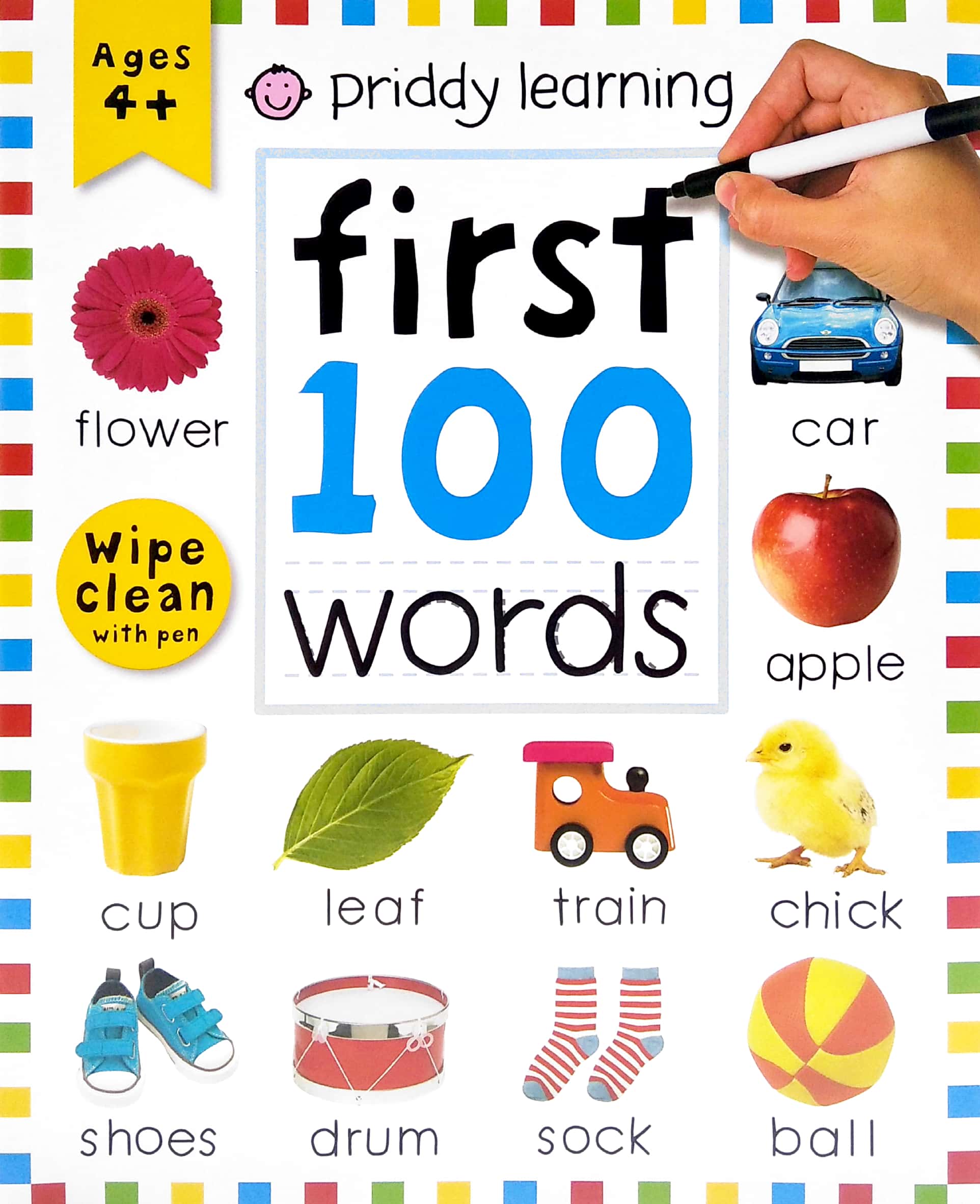 wipe clean: first 100 words (enclosed spiral binding)