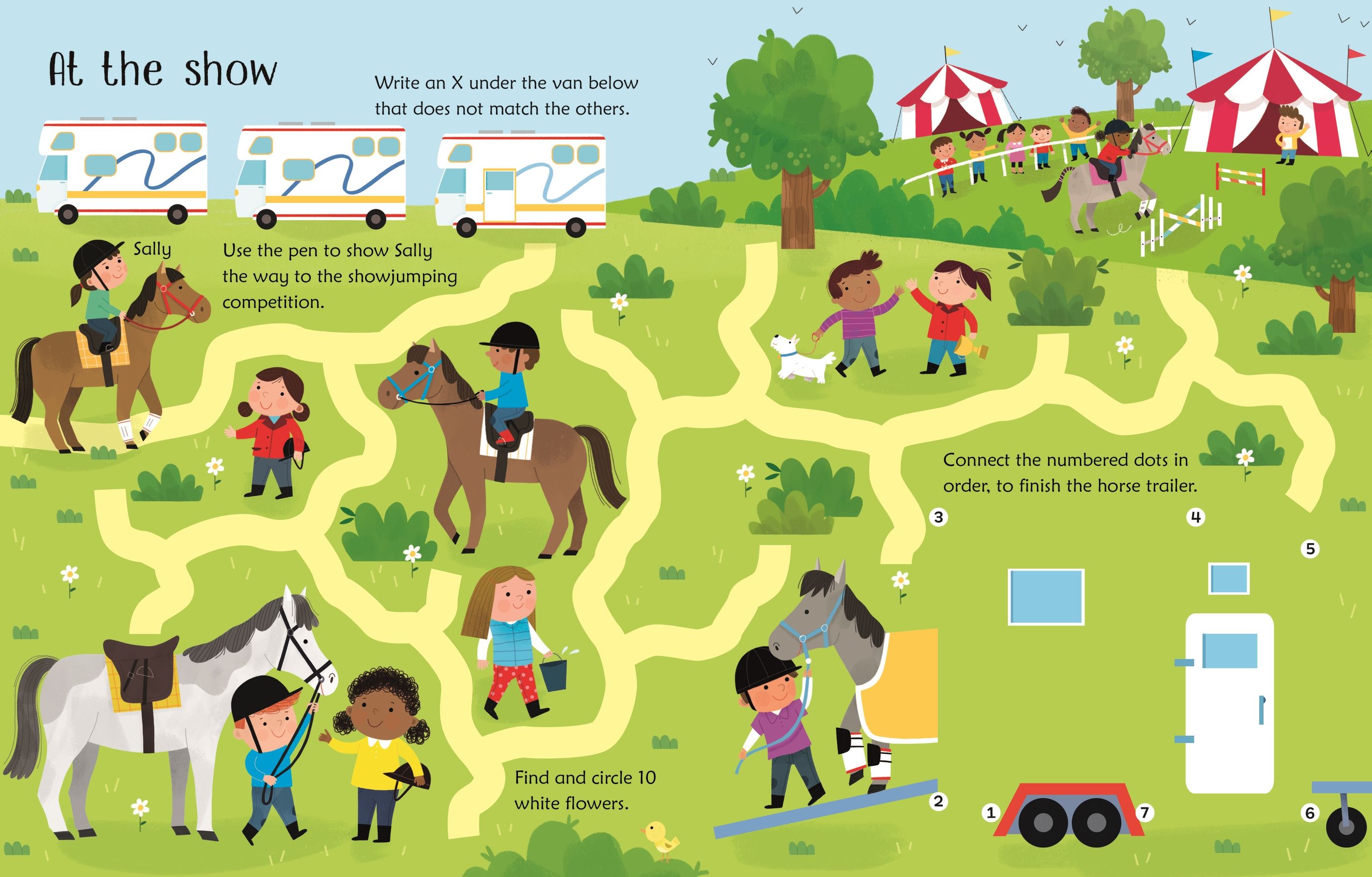wipe-clean horse and pony activities