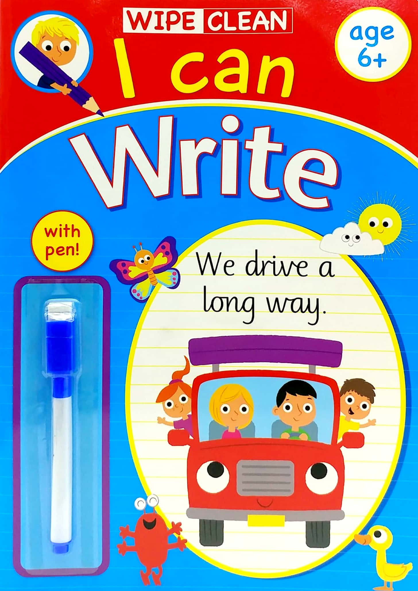 wipe clean: i can write - book with pen