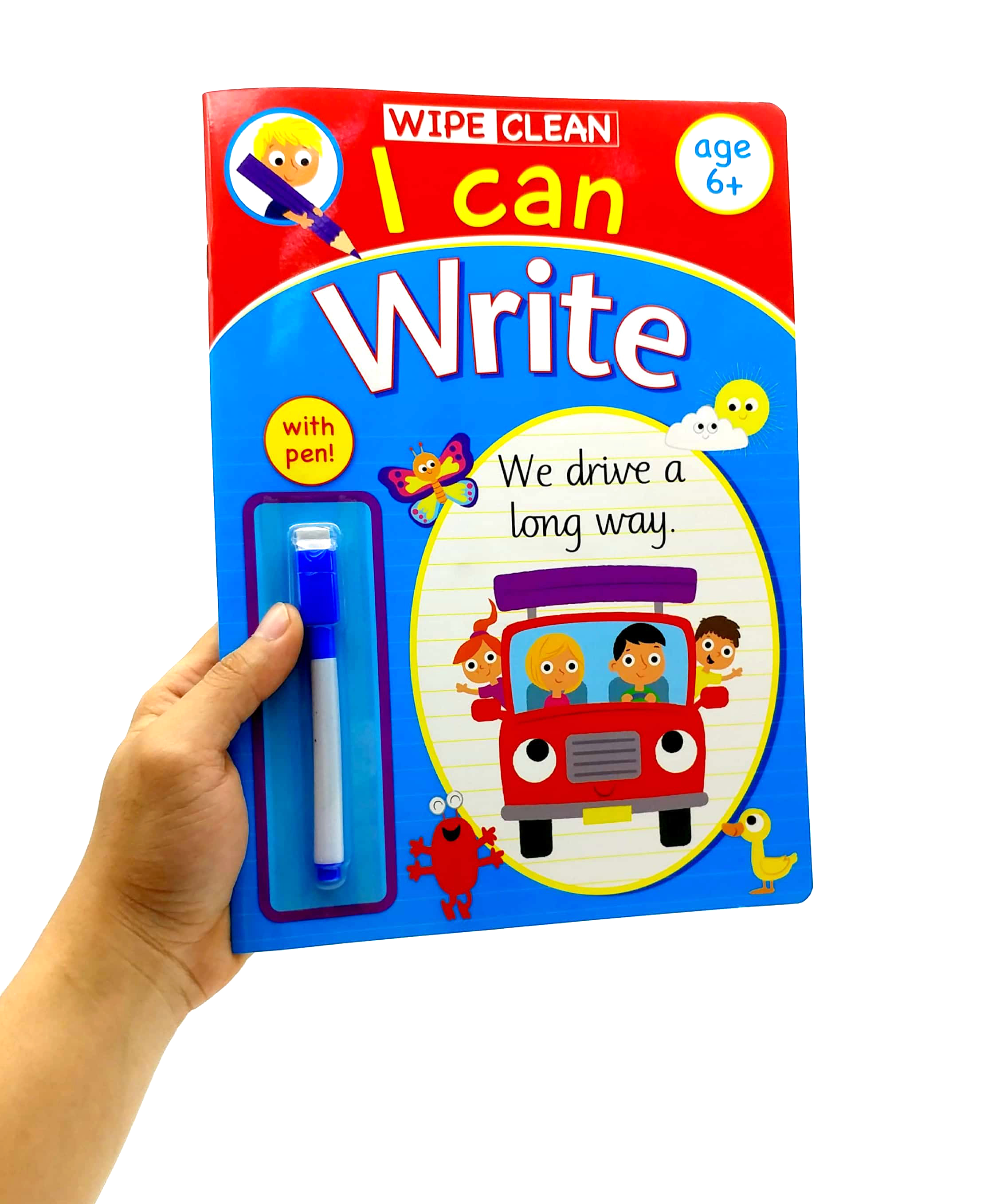 wipe clean: i can write - book with pen