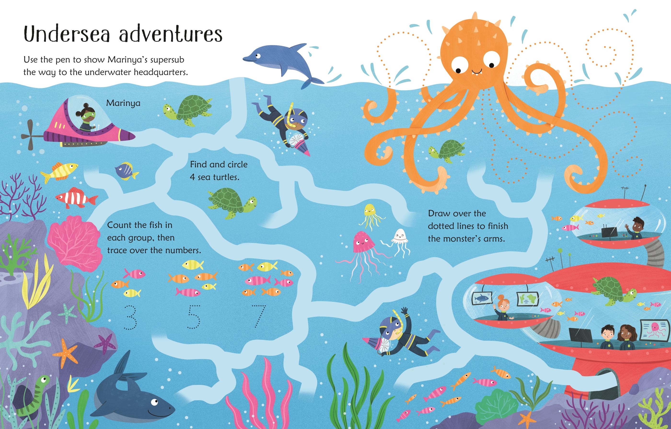 wipe-clean superhero activities