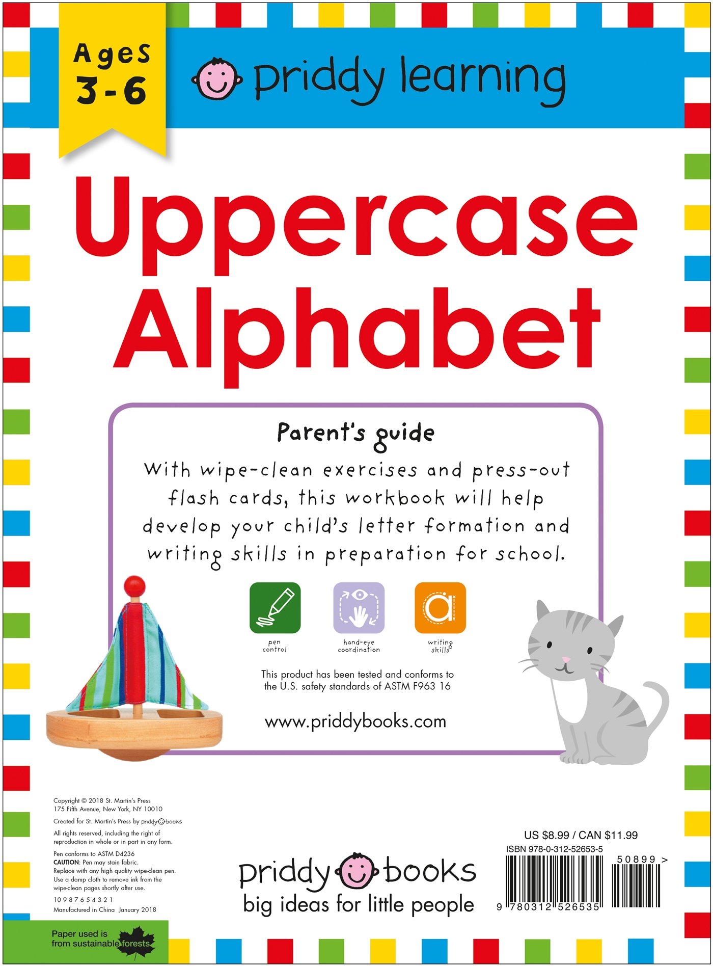 wipe clean workbook: uppercase alphabet (wipe clean learning books)