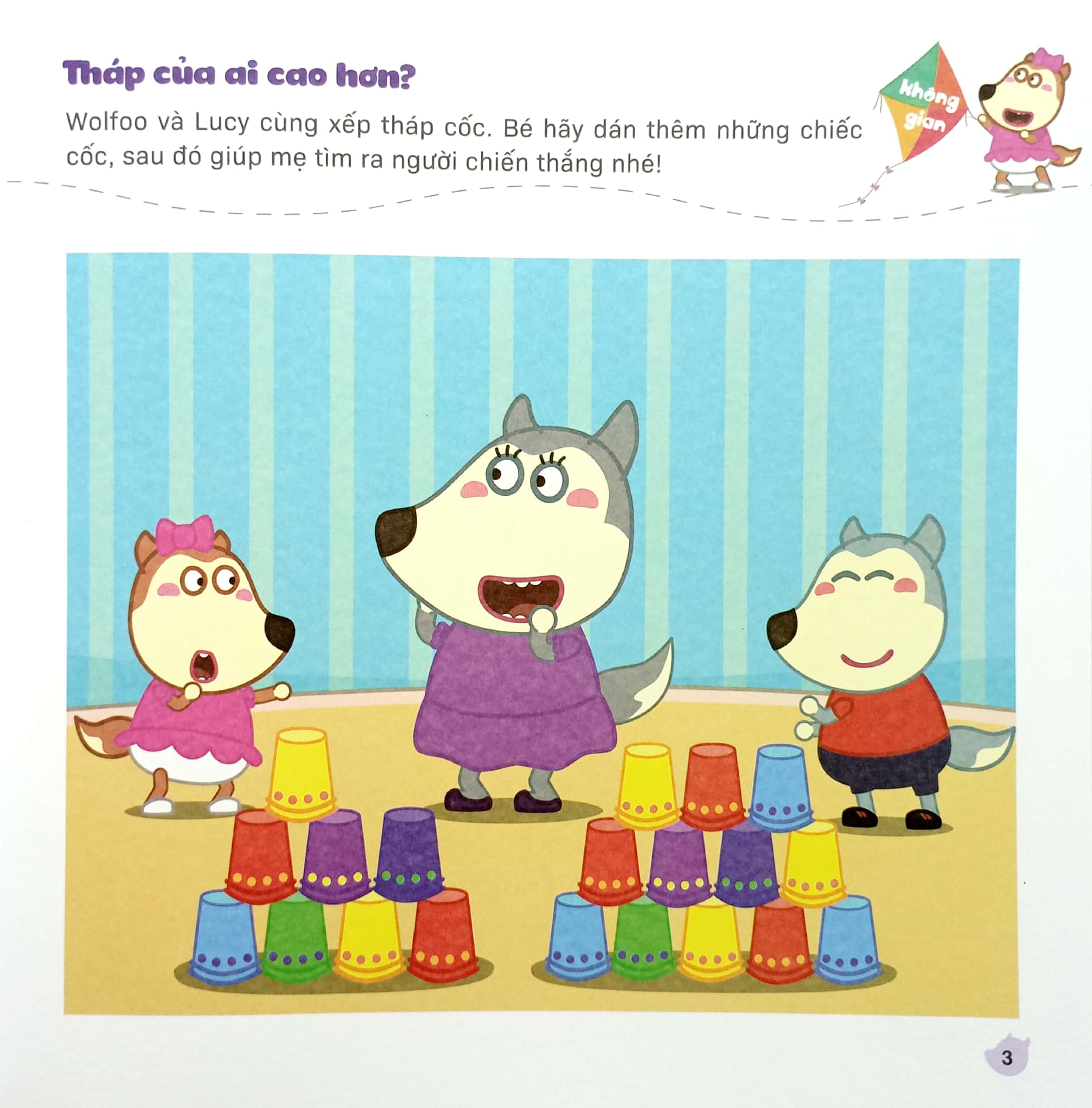 wolfoo khám phá không gian