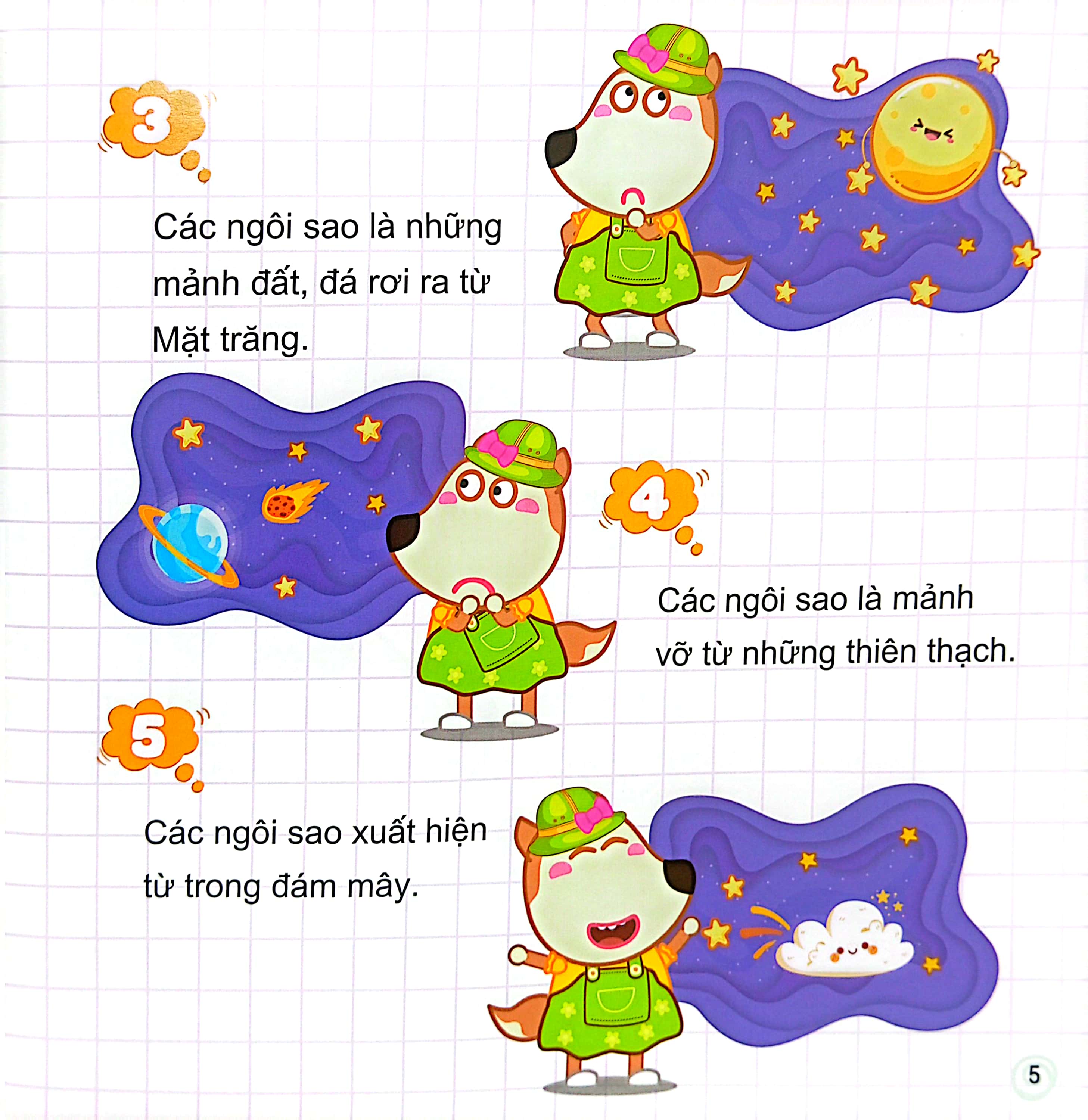 wolfoo khoa học - wolfoo hỏi bé trả lời - về không gian vũ trụ