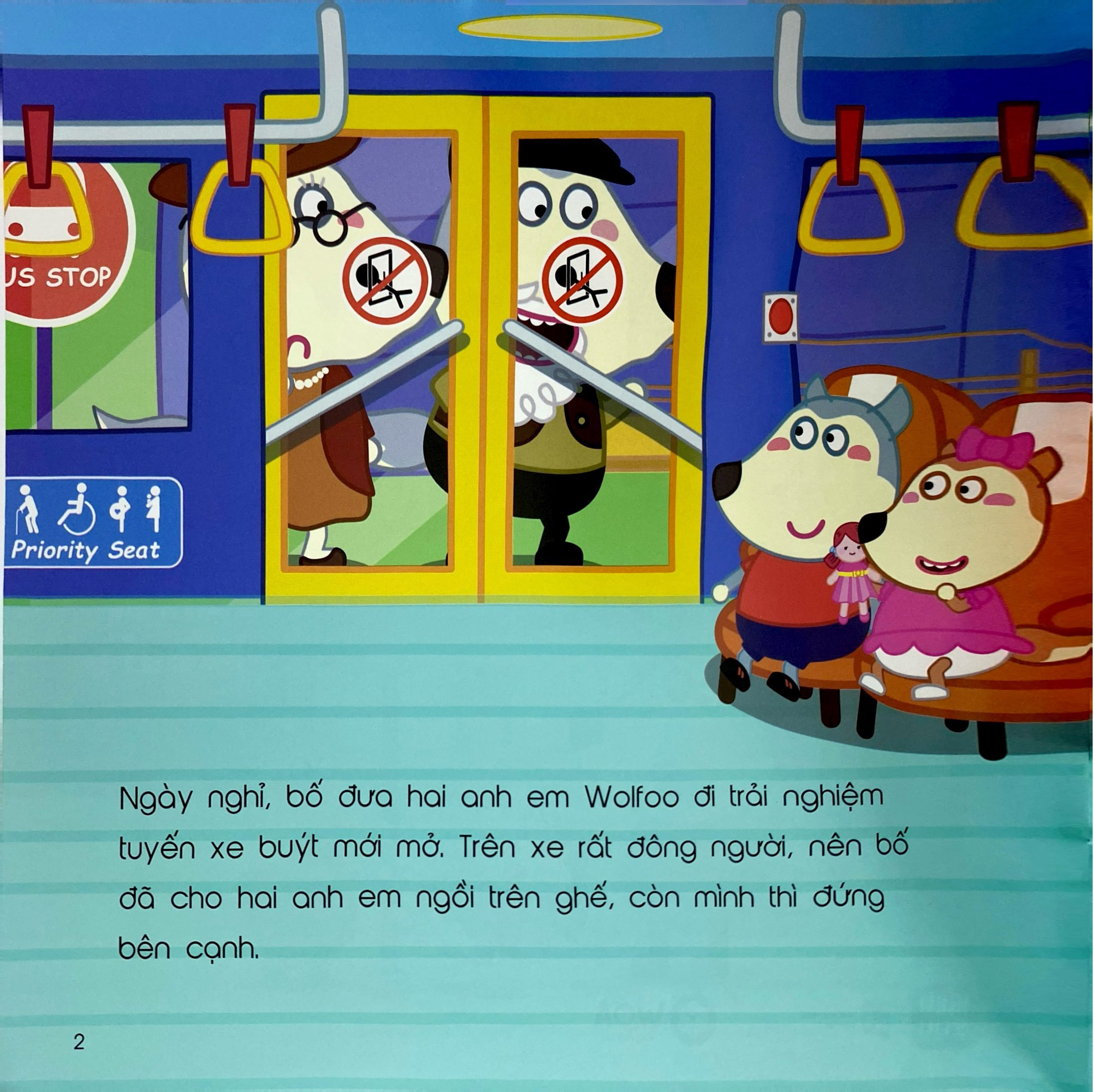 Wolfoo Ren Thoi Quen Tot - Khi Di Xe Buyt