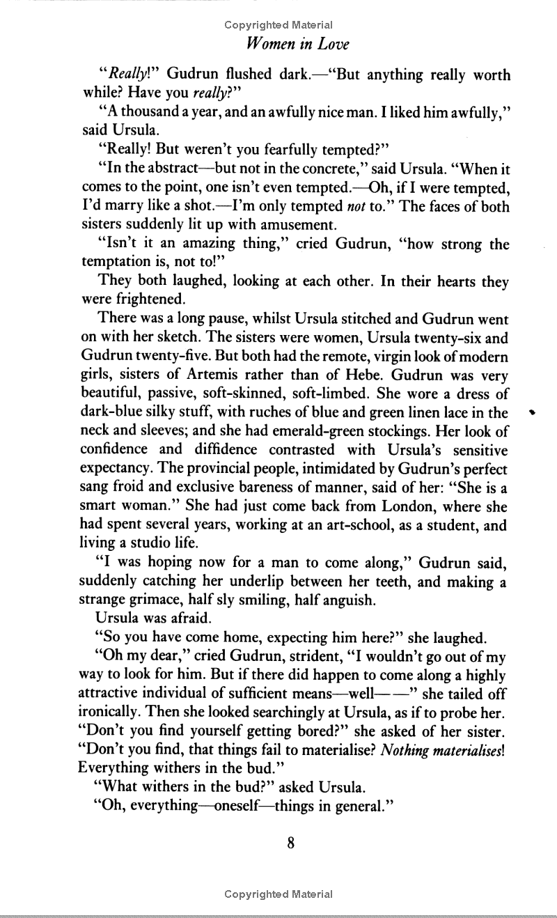 women in love (penguin classics)