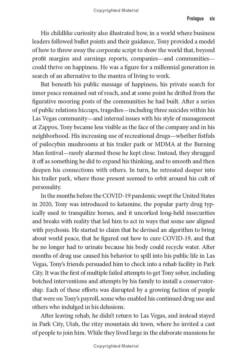 wonder boy - tony hsieh, zappos, and the myth of happiness in silicon valley