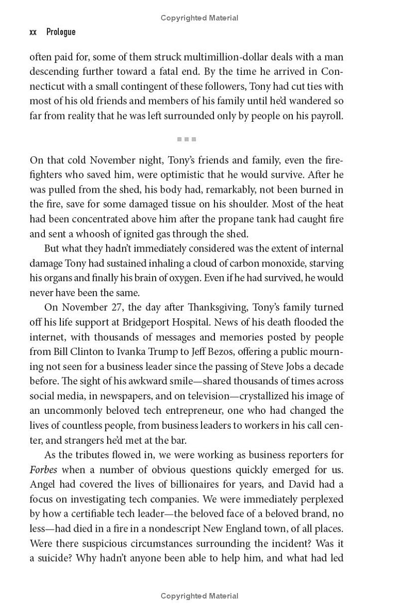 wonder boy - tony hsieh, zappos, and the myth of happiness in silicon valley