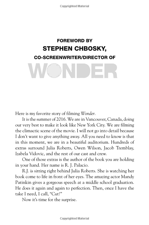 wonder. movie tie-in