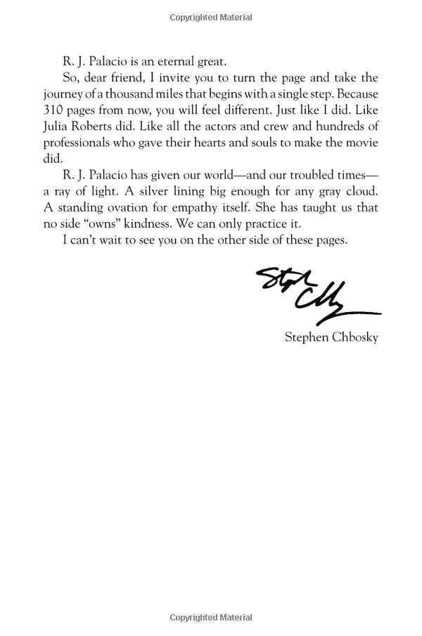 wonder. movie tie-in