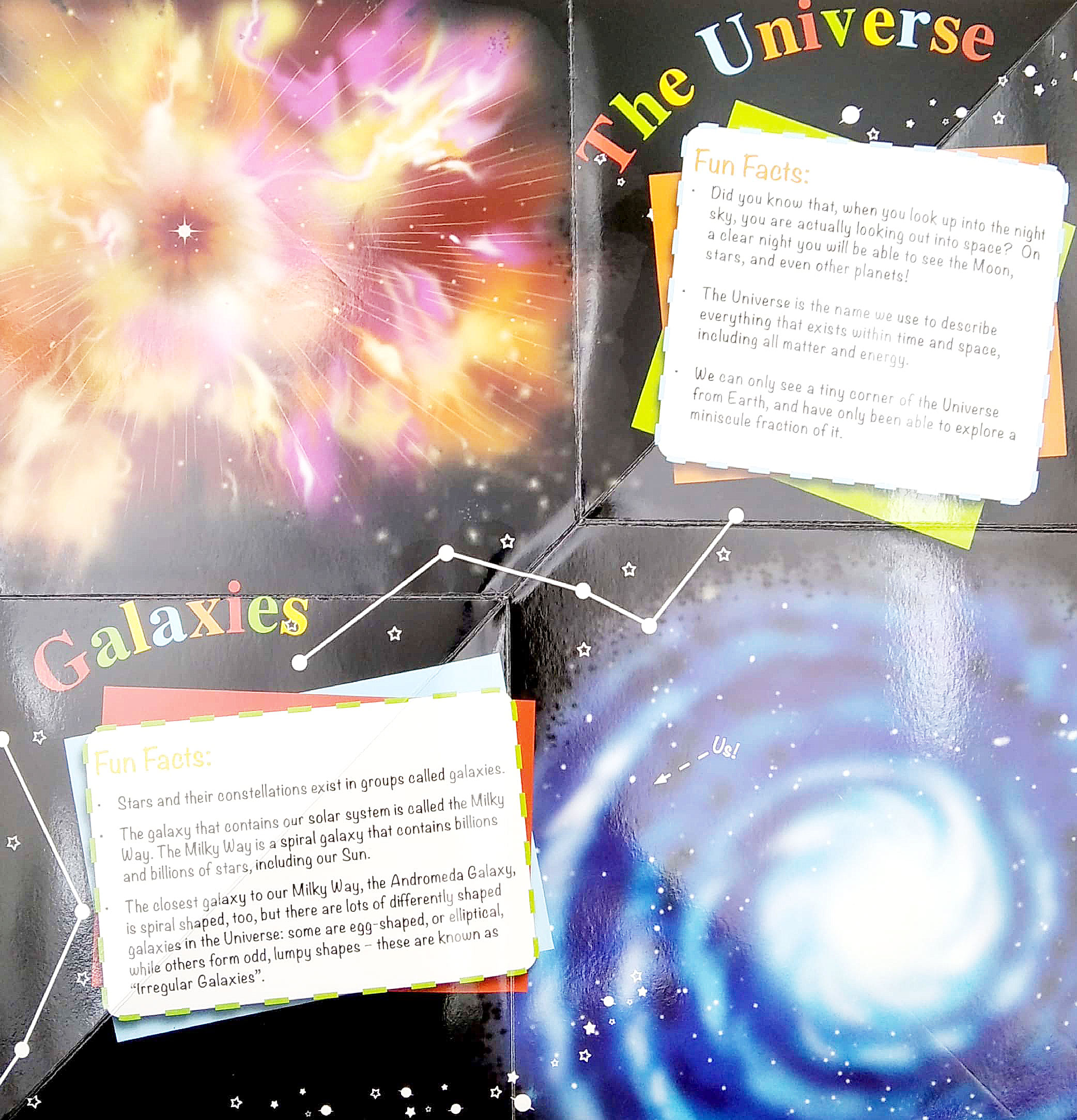 wonder of learning - my fold-out book of space