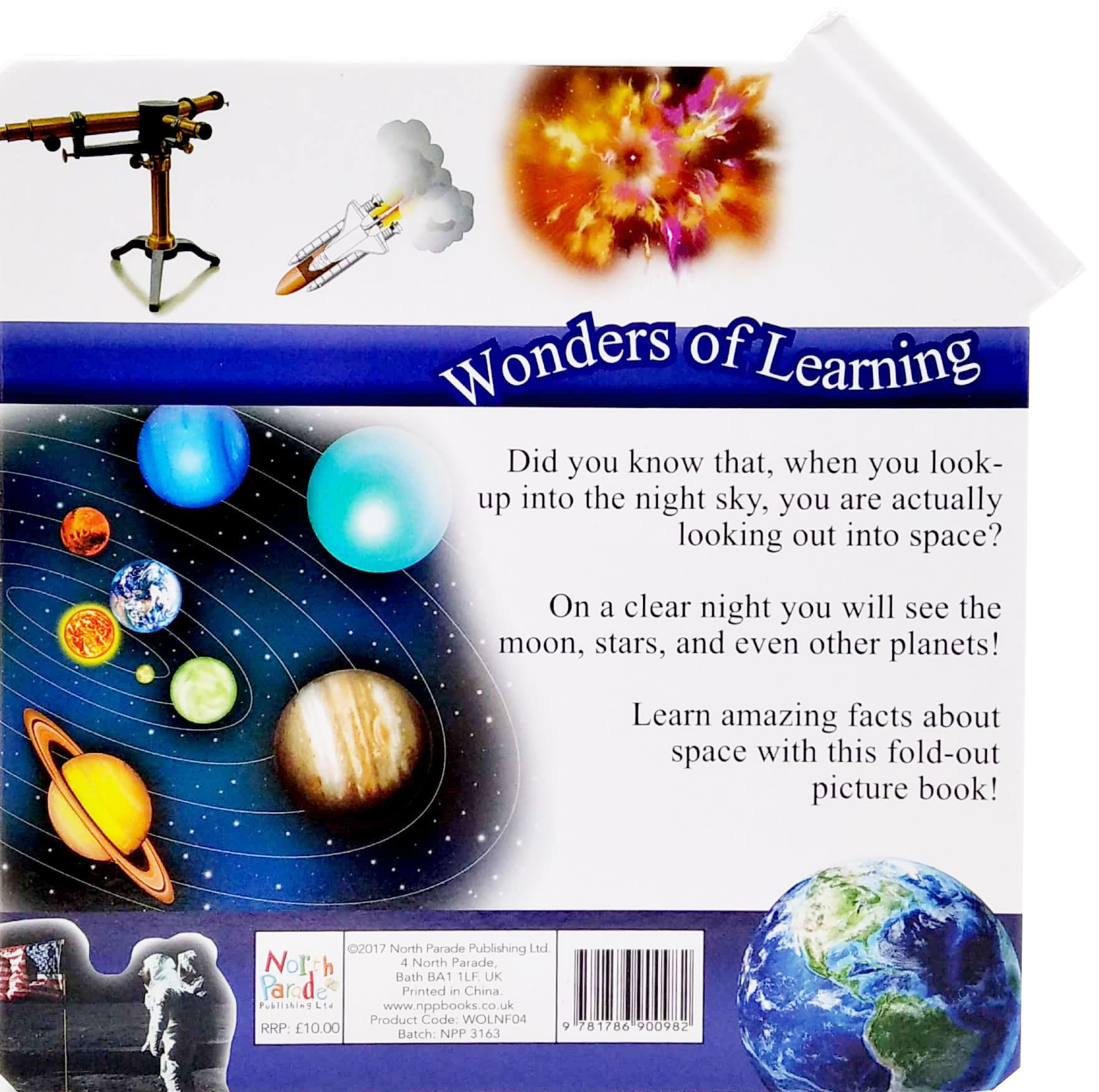 wonder of learning - my fold-out book of space