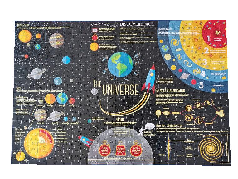 wonders of learning: discover space educational jigsaw & book