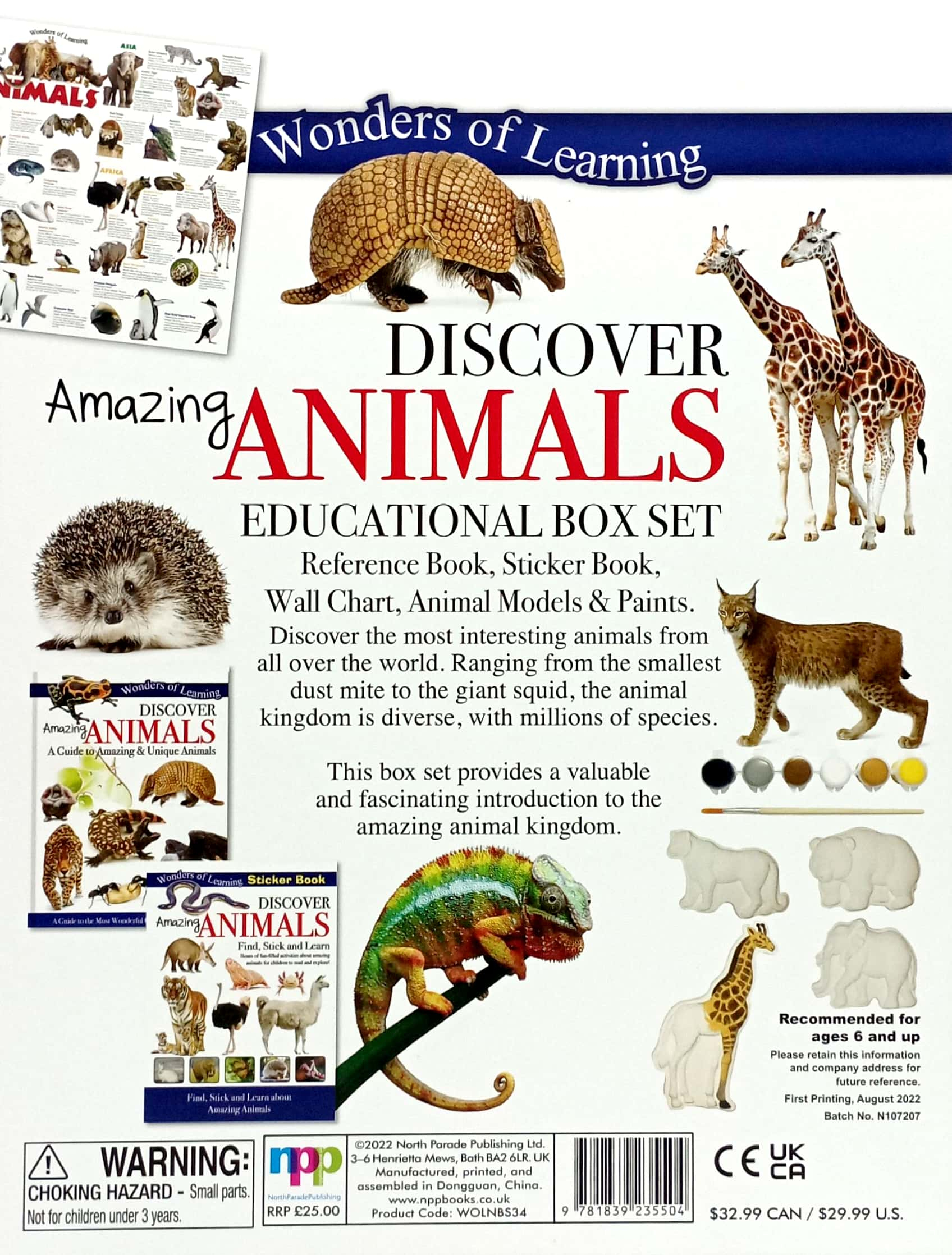 wonders of learning - educational box set - amazing animals