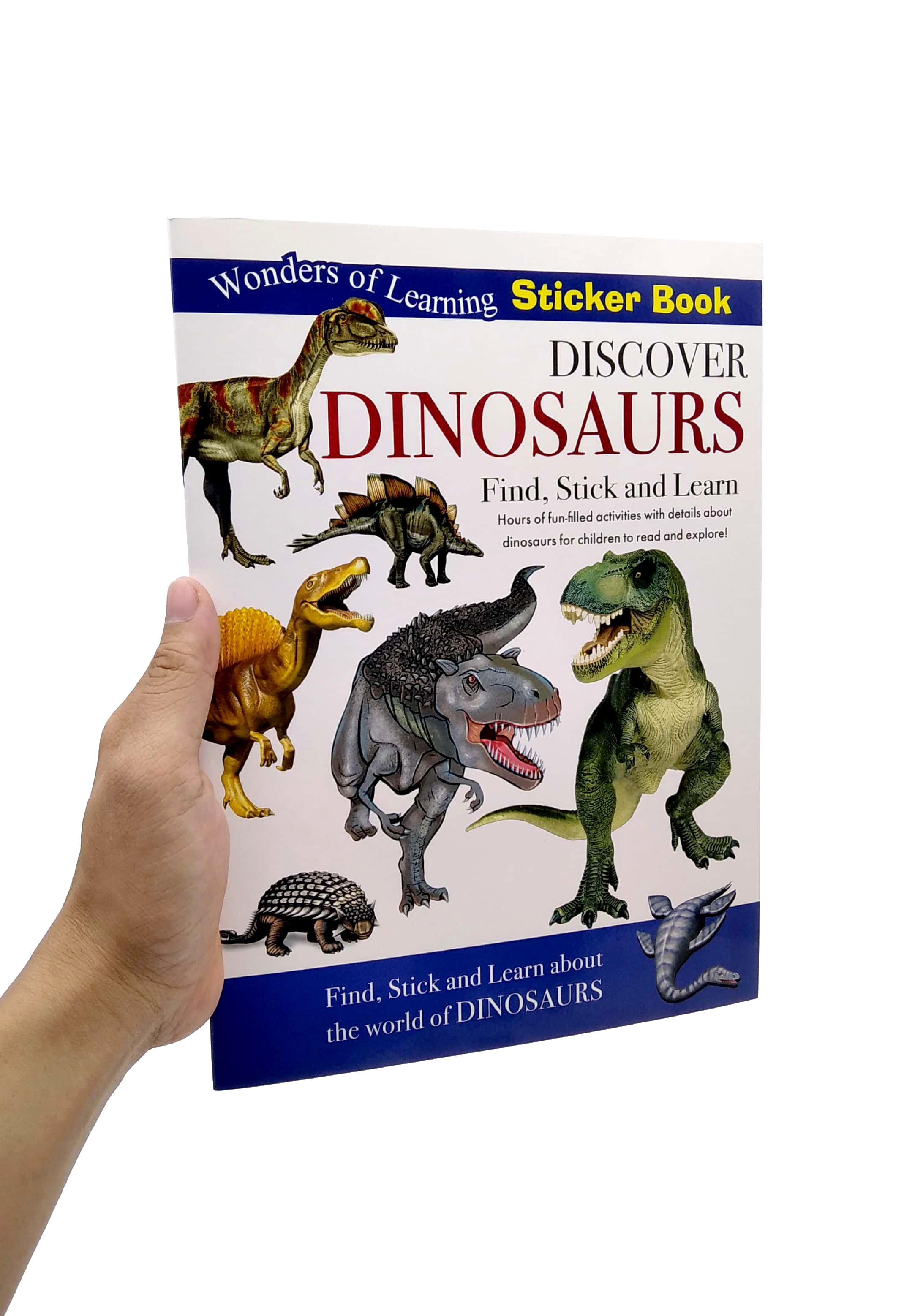 wonders of learning - sticker book - discover dinosaurs