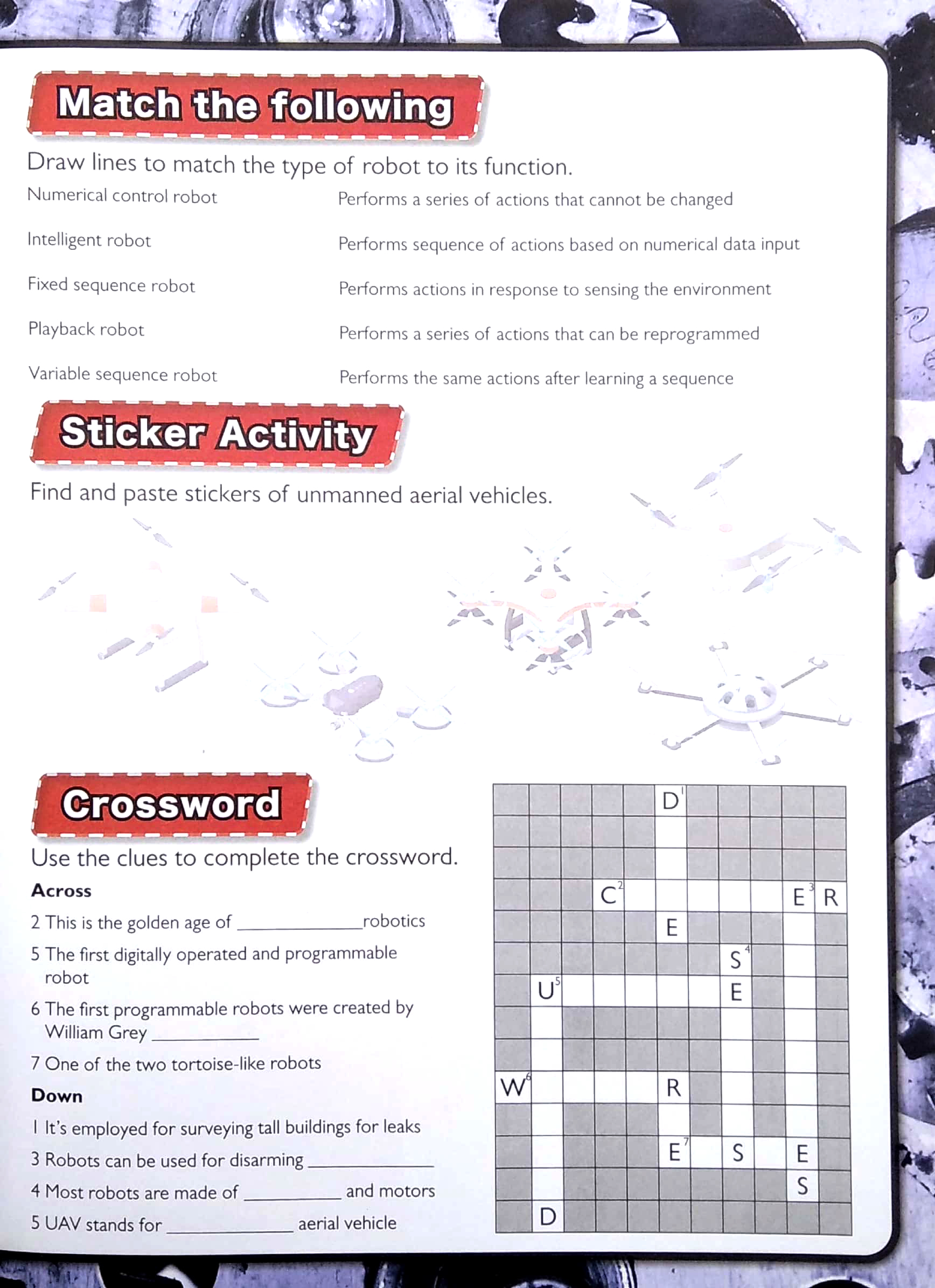 wonders of learning - sticker book - discover robotics