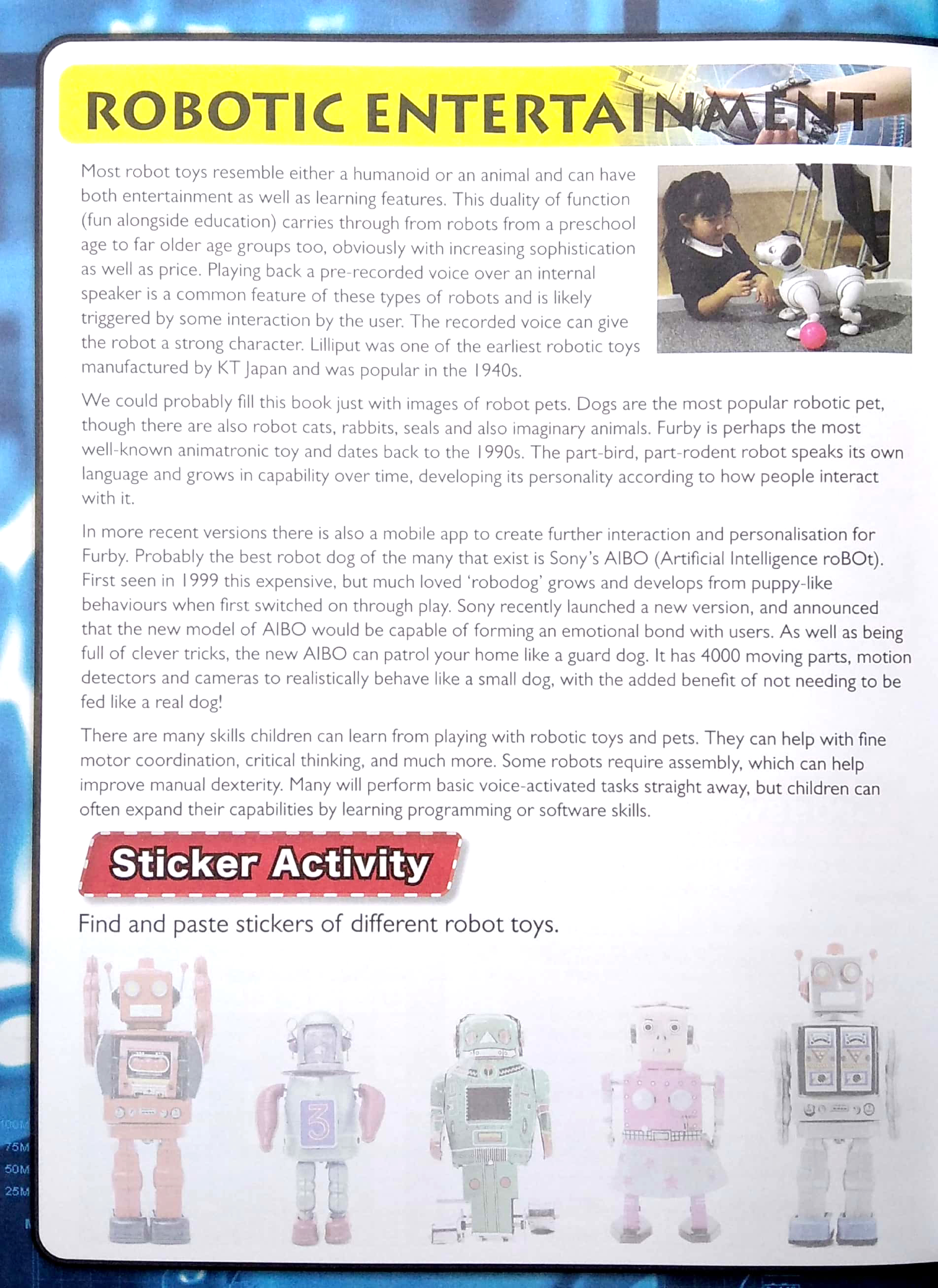 wonders of learning - sticker book - discover robotics