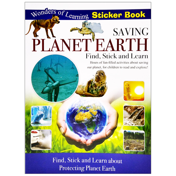 wonders of learning - sticker book - saving planet earth