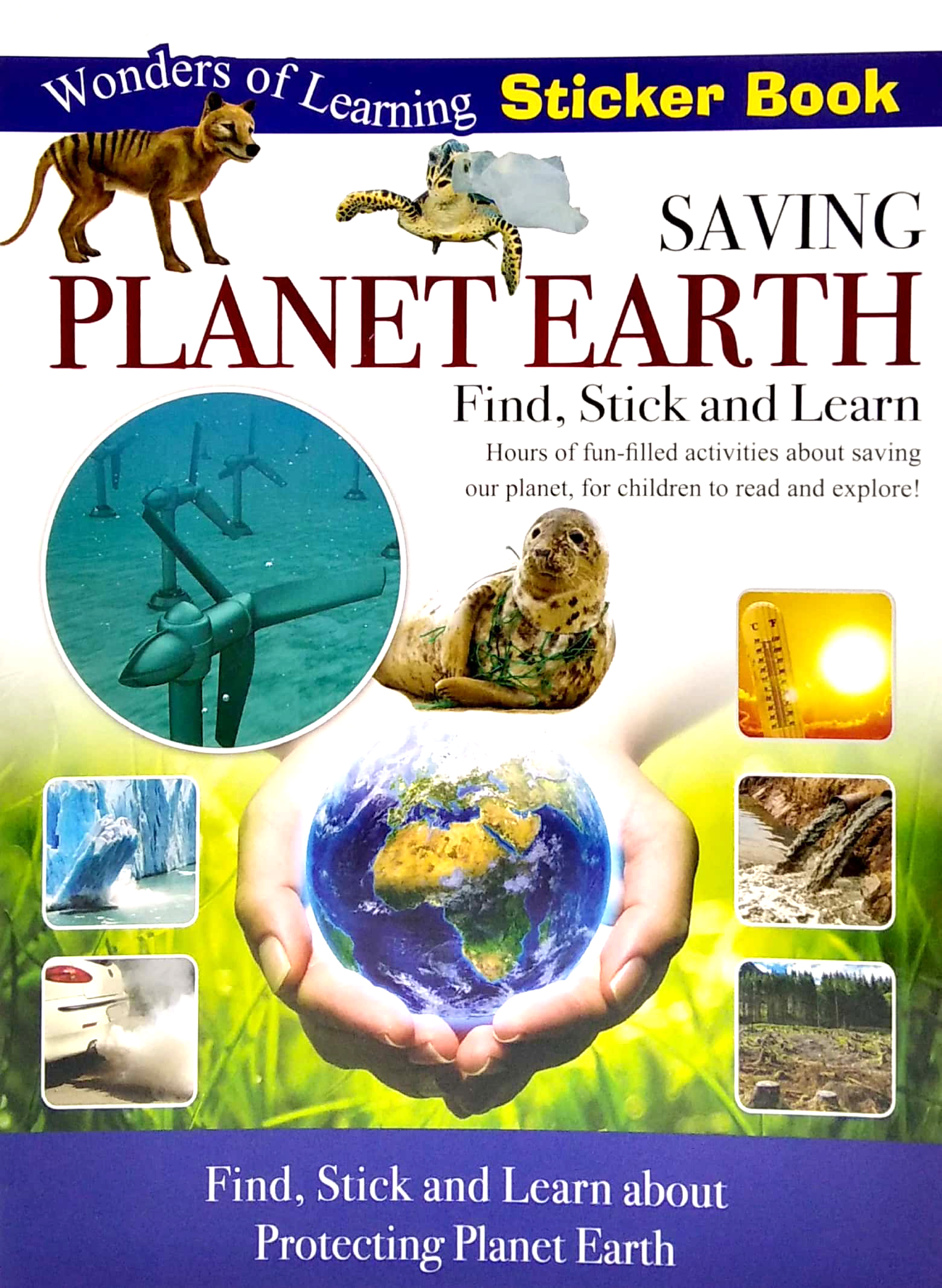 wonders of learning - sticker book - saving planet earth