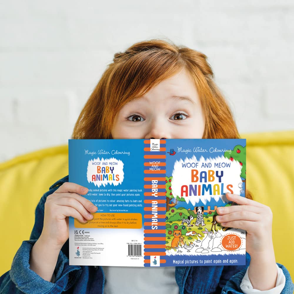 woof and meow - baby animals (magic water colouring)