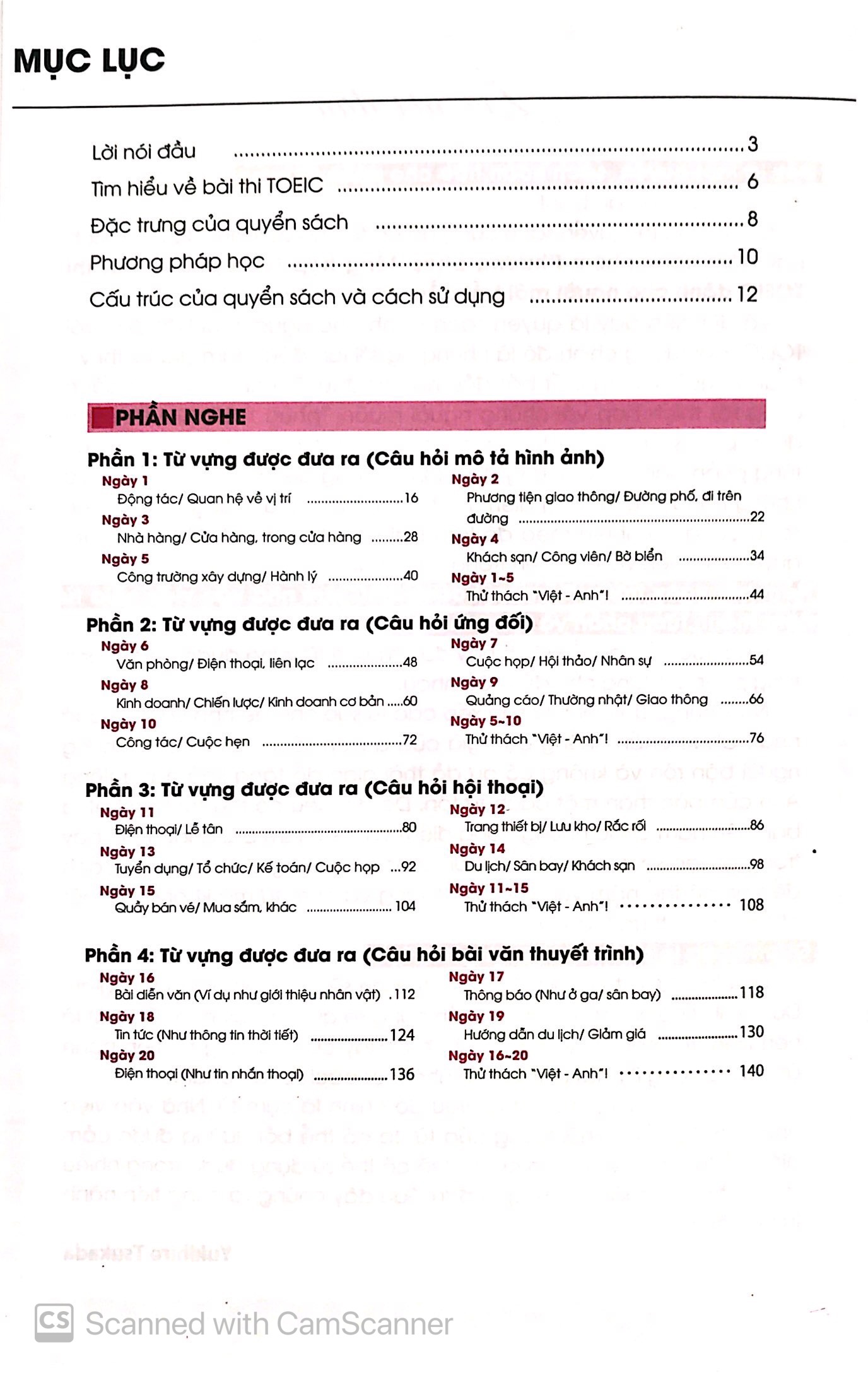 words and phrases the toeic test - từ và cụm từ cho kỳ thi toeic test