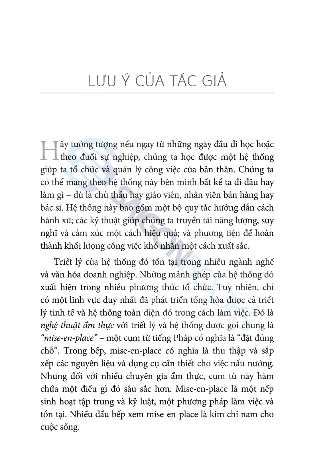 work clean - phương pháp tổ chức công việc và đời sống như một đầu bếp chuyên nghiệp