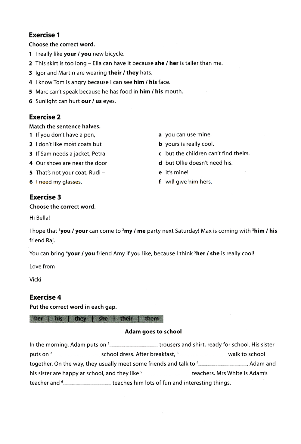 work on your grammar a1 - elementary