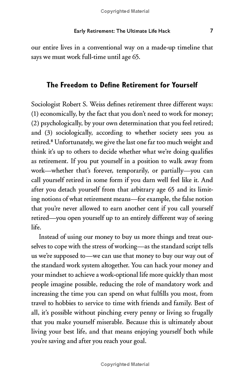 work optional: retire early the non-penny-pinching way