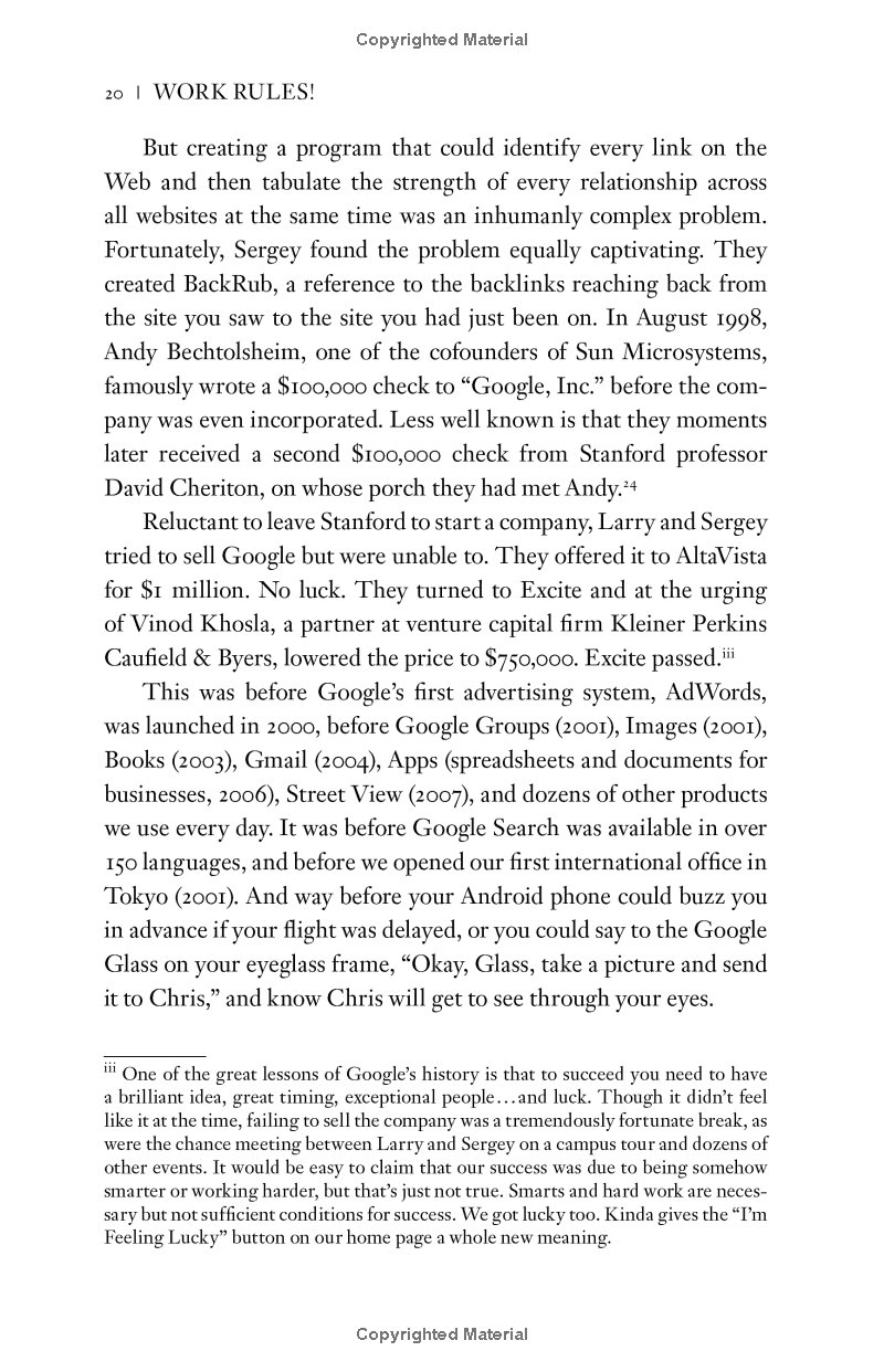 work rules: insights from inside google