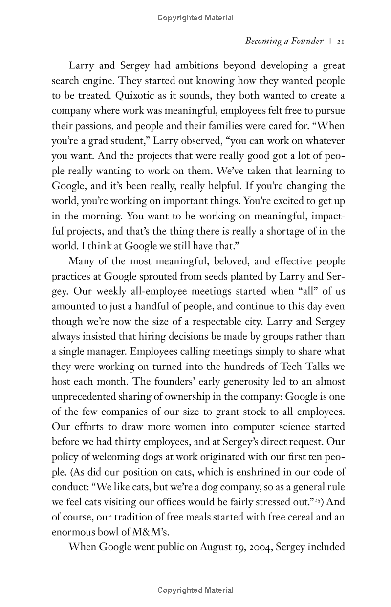 work rules: insights from inside google