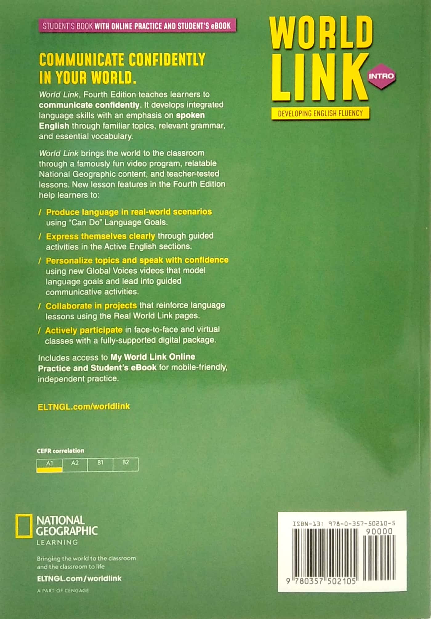 world link intro with my world link online practice and student's ebook (sticker code) - 4th edition