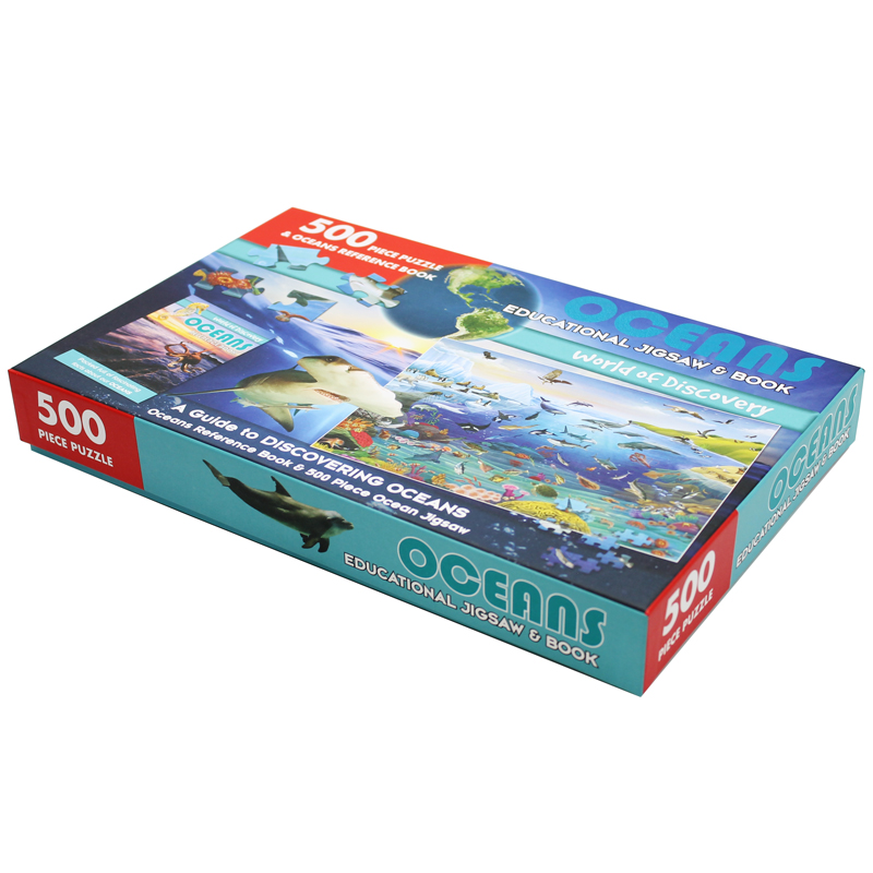 world of discovery - educational jigsaw & book: oceans