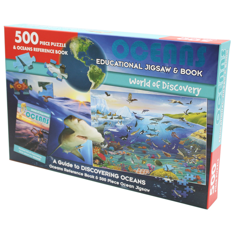 world of discovery - educational jigsaw & book: oceans