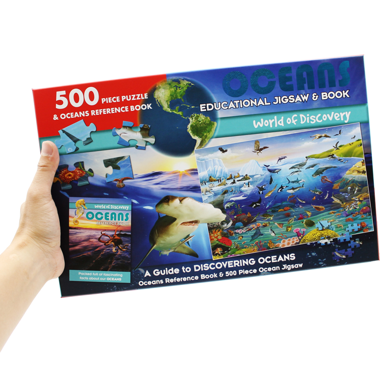 world of discovery - educational jigsaw & book: oceans