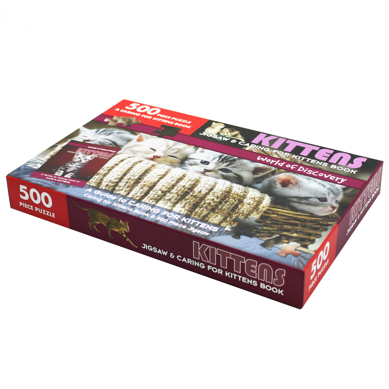 world of discovery - jigsaw & caring for kittens book: kittens