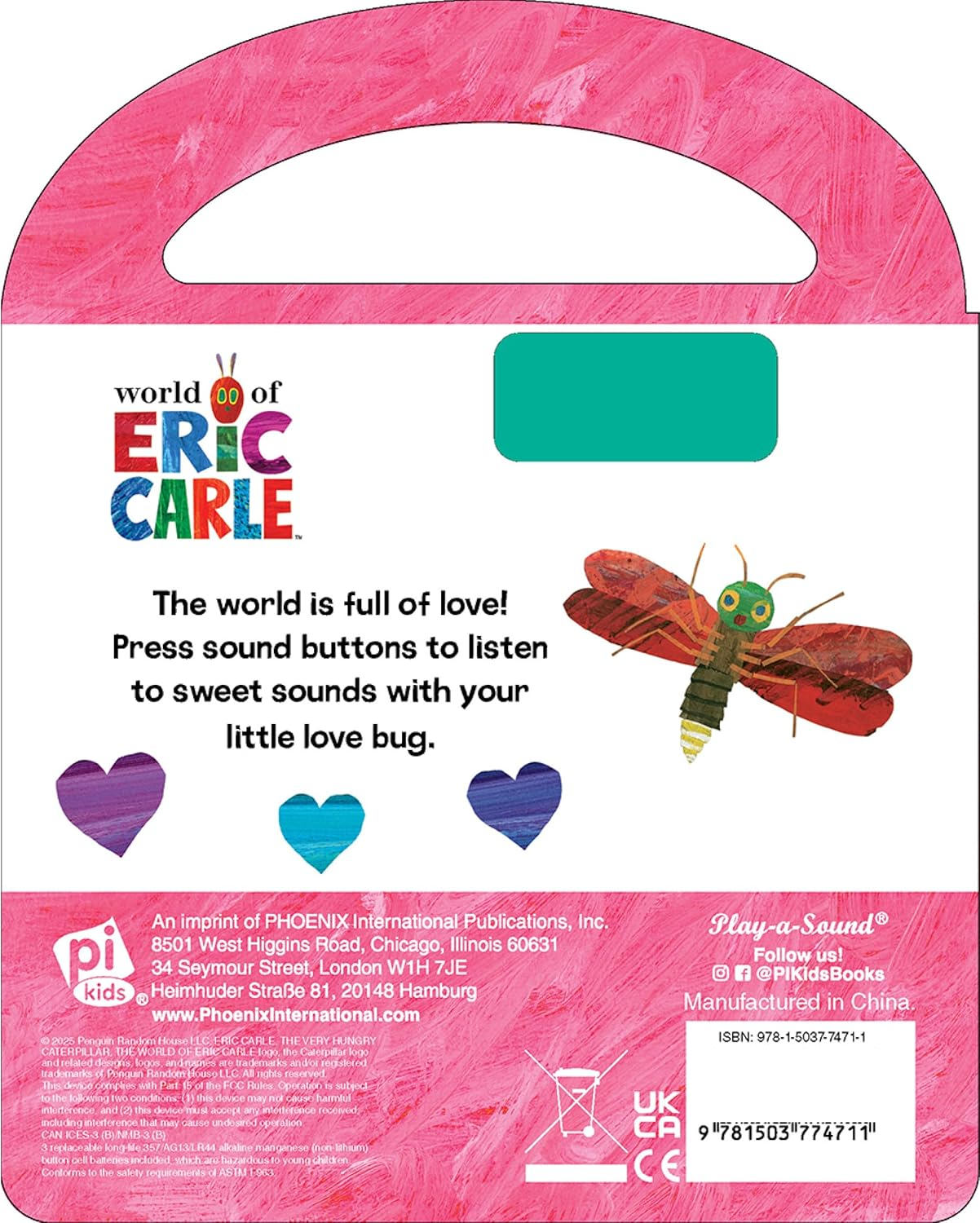 World Of Eric Carle - Little Love Bugs (Carry Along Handle Sound Book)