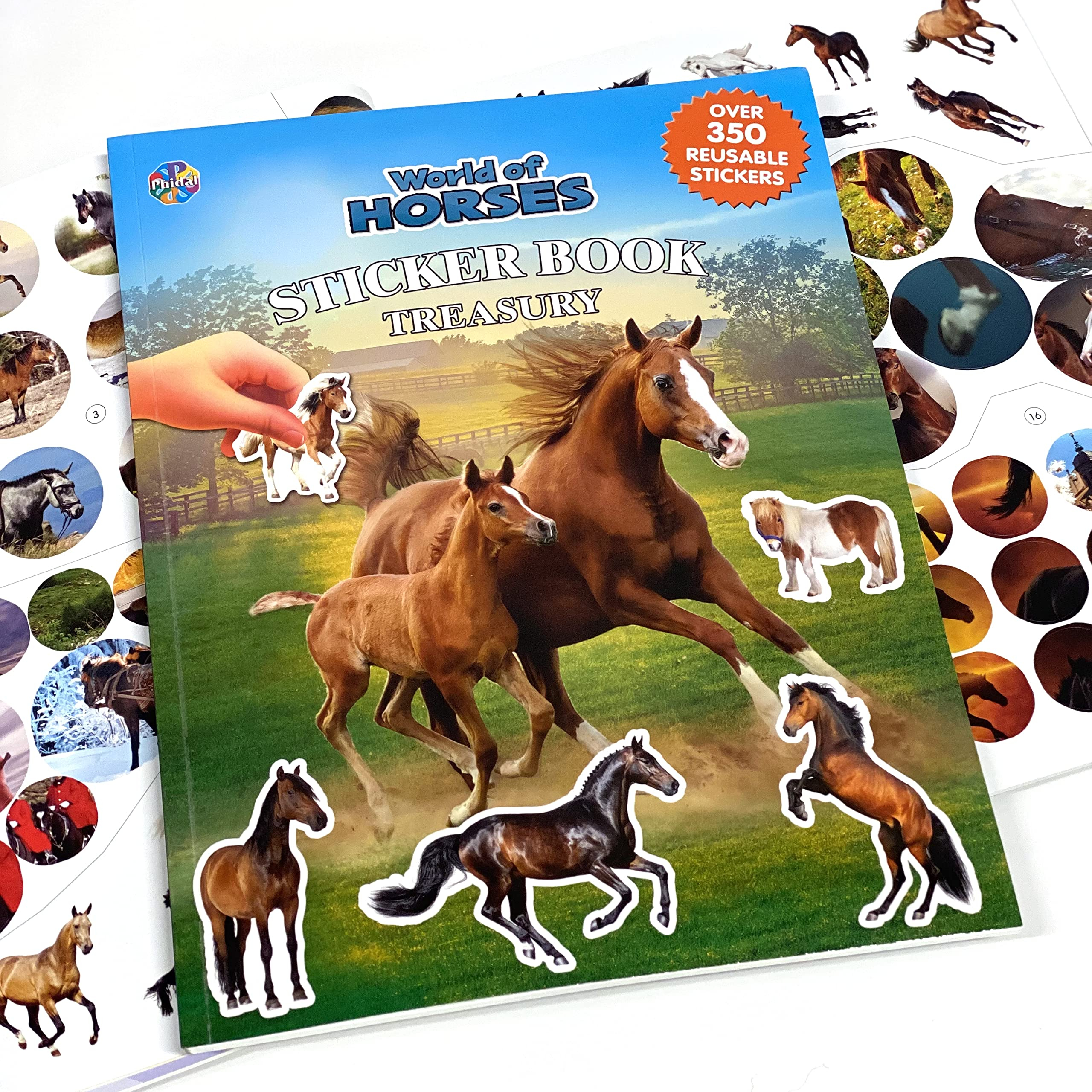 world of horses sticker book treasury