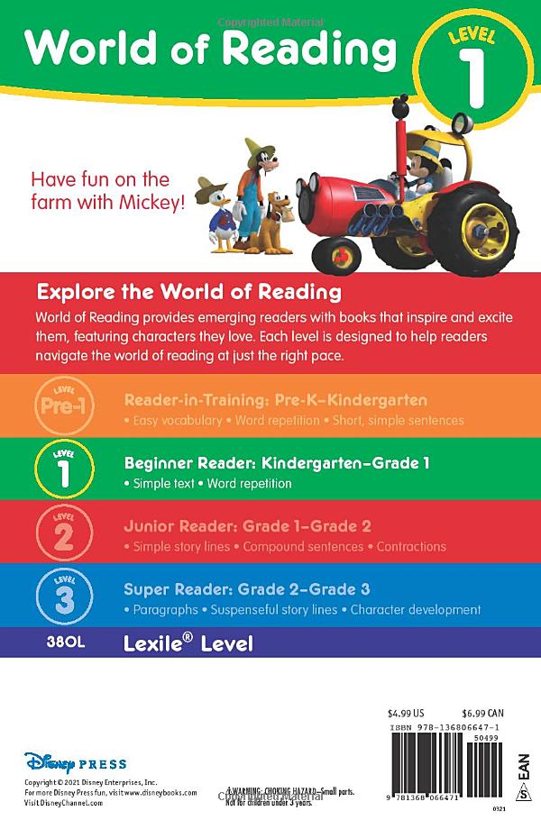 world of reading level 1: old mcmickey had a farm
