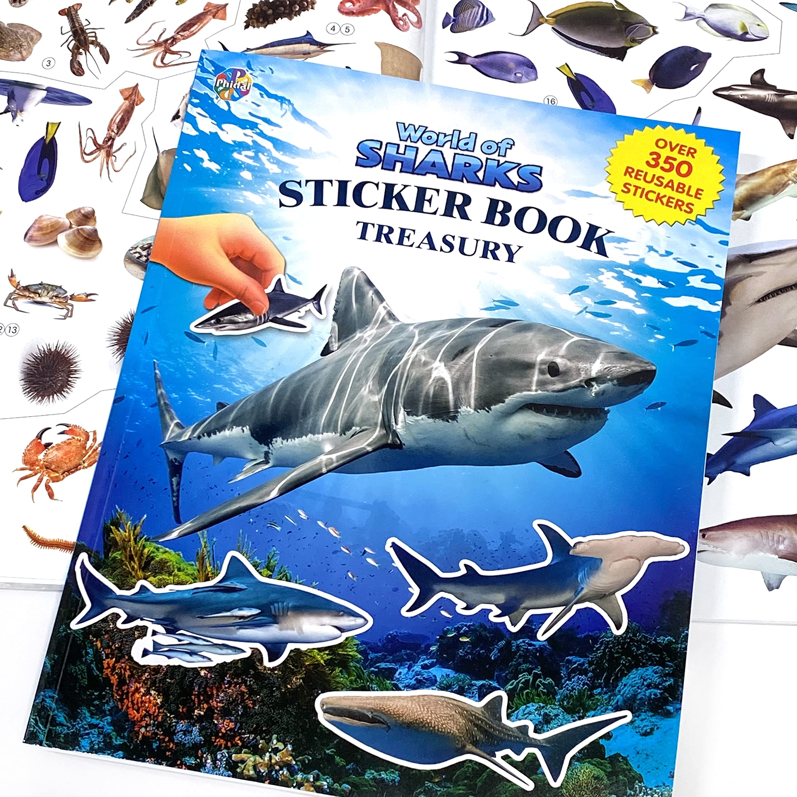 world of sharks sticker book treasury