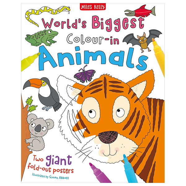 world's biggest colour-in: animals (2 posters)