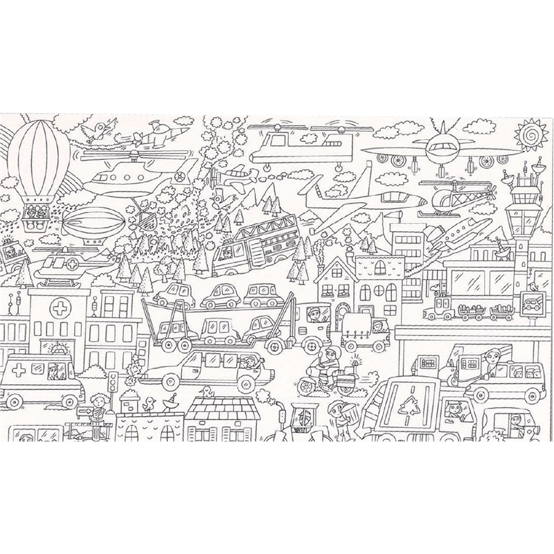 world's biggest colour-in: animals (8 giant posters)