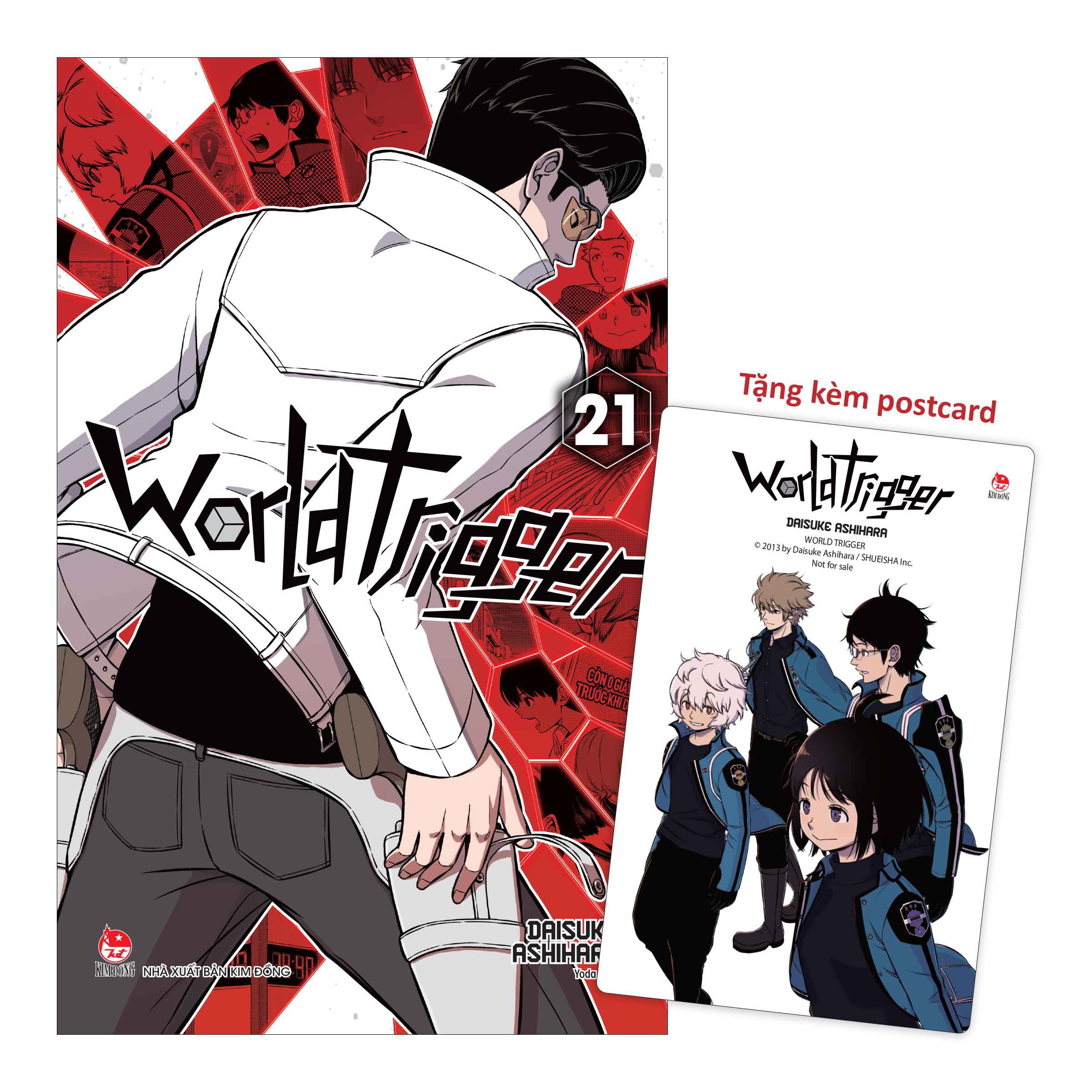 world trigger - tập 21 - tặng kèm postcard
