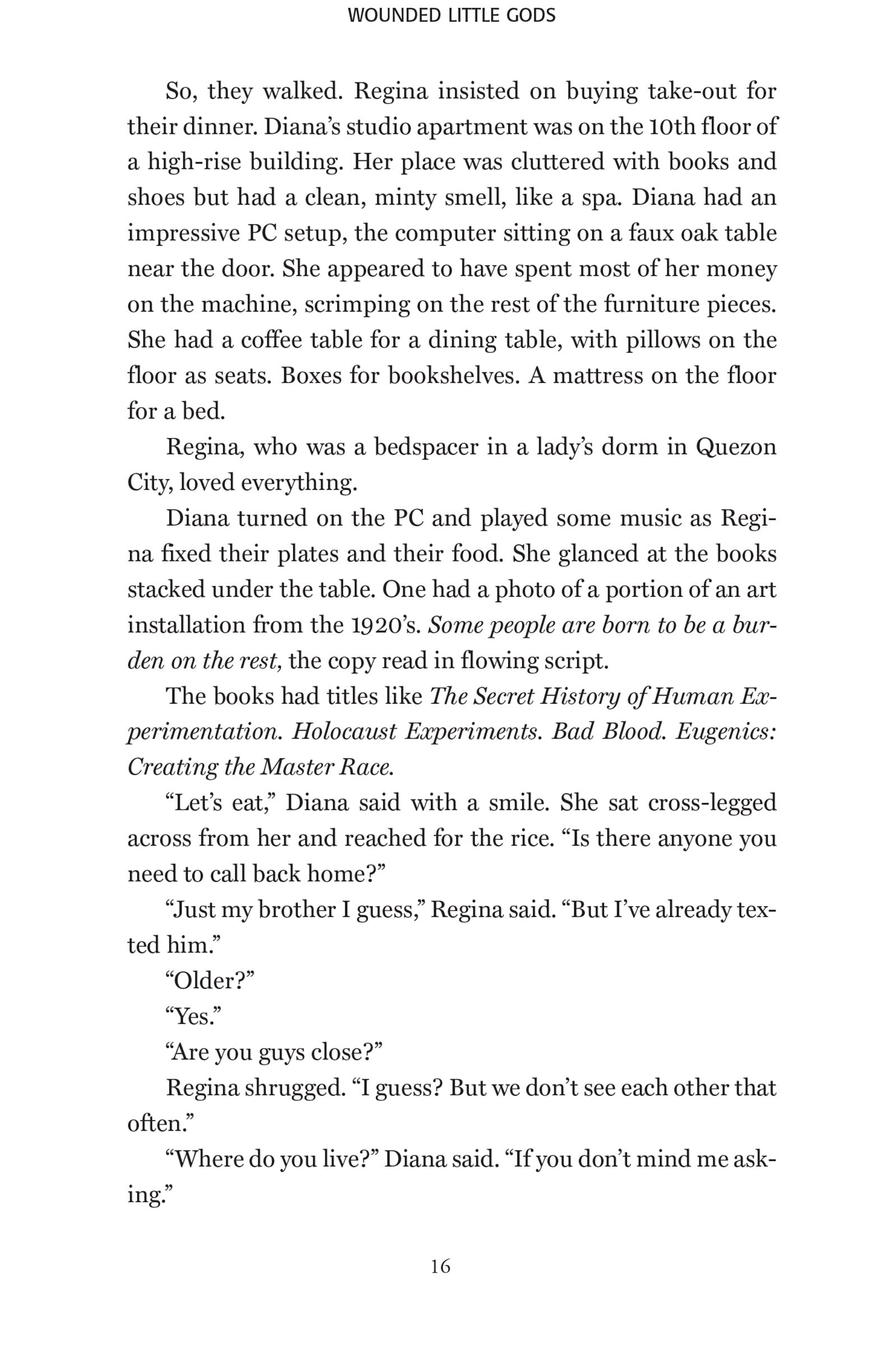 wounded little gods: a novel