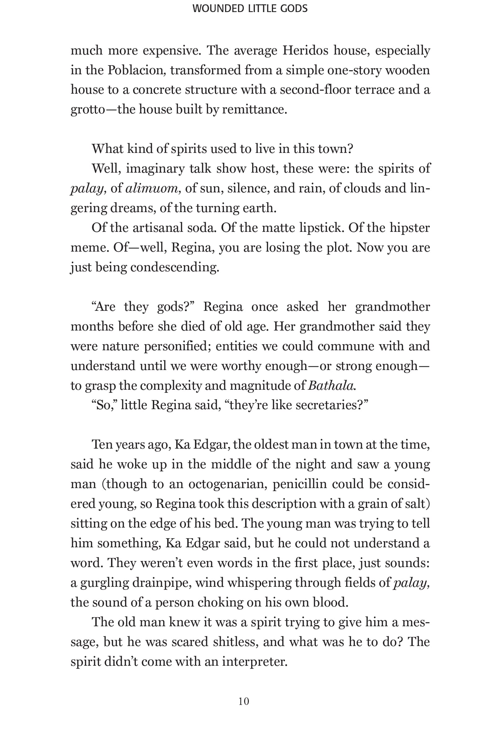 wounded little gods: a novel