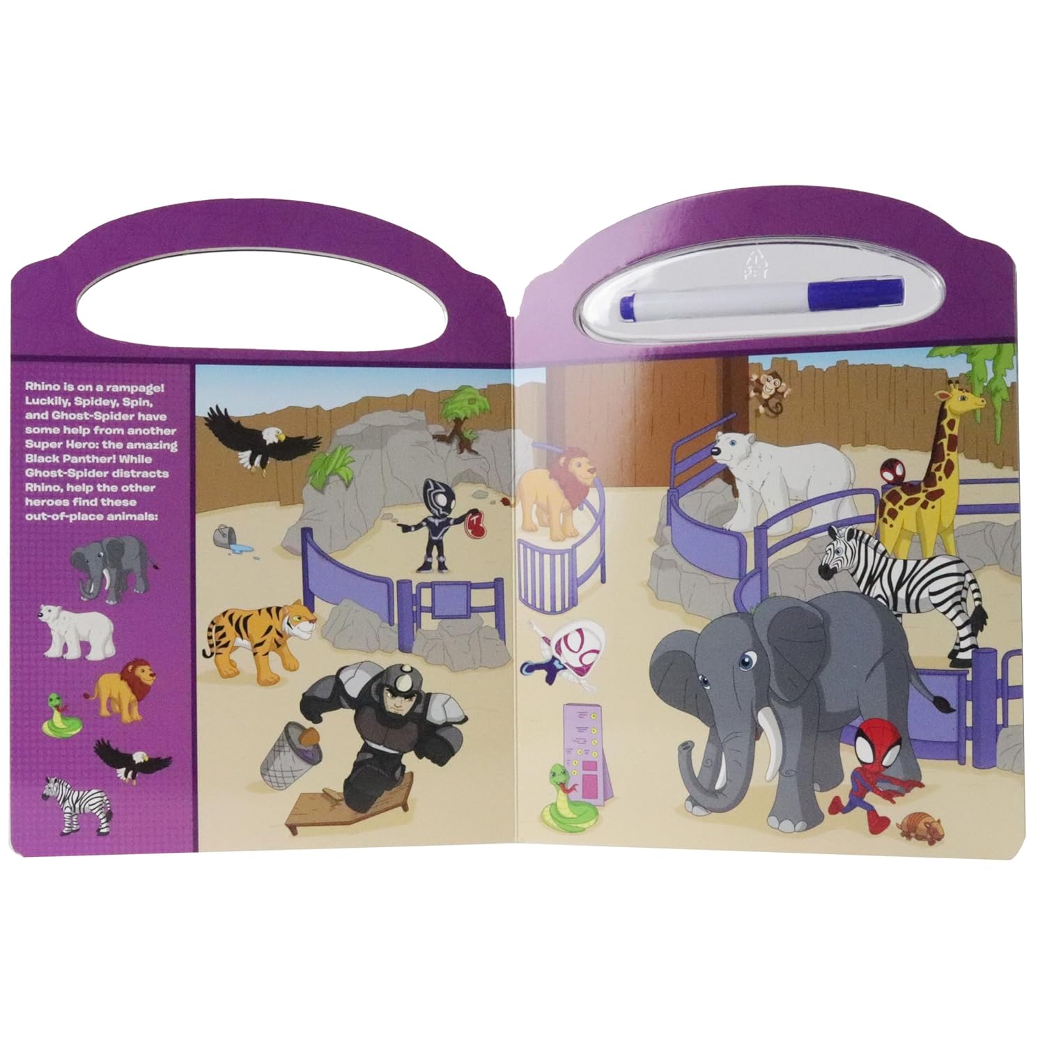 Write And Erase Look And Find - Marvel Spidey And His Amazing Friends