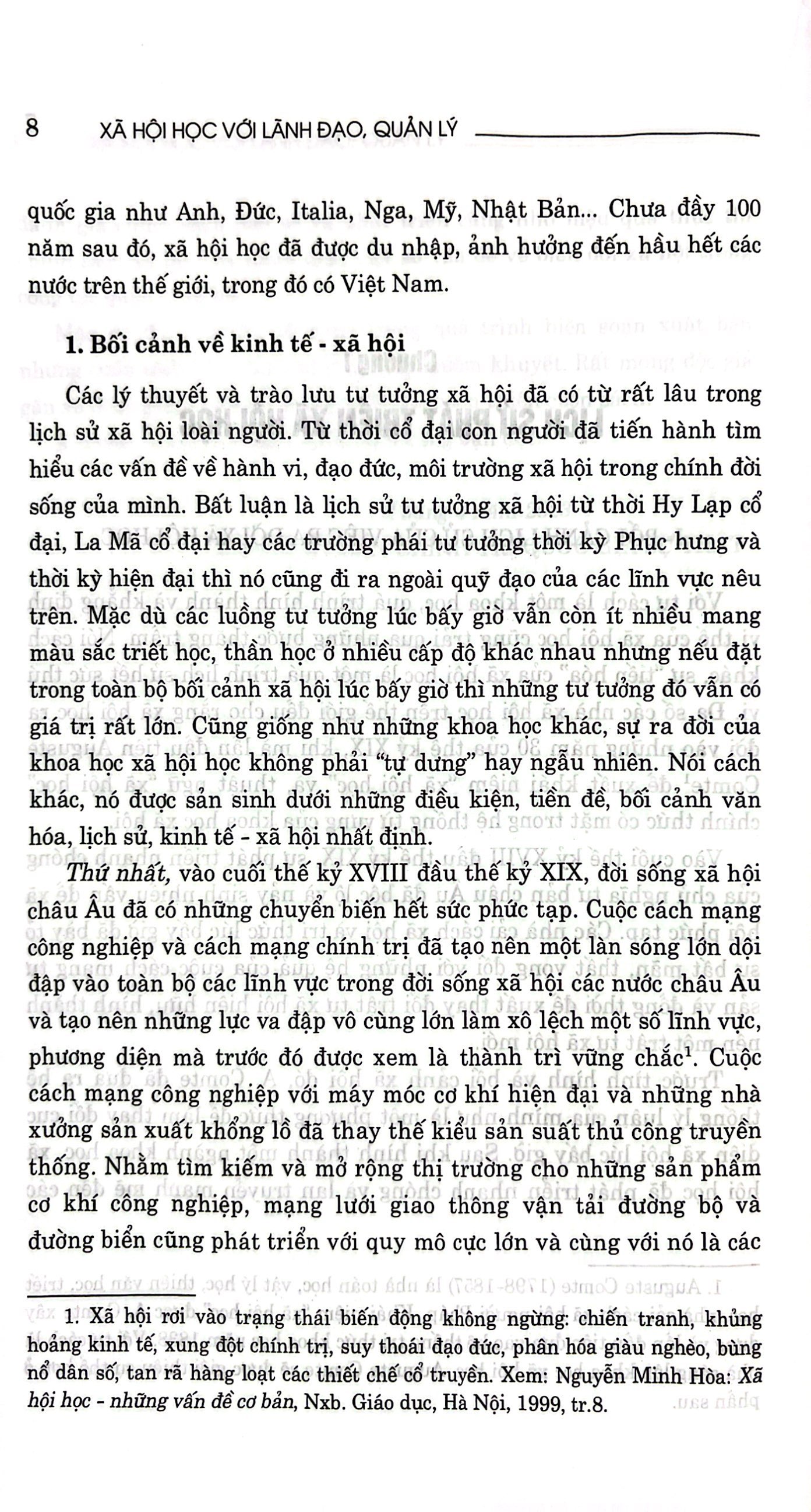 xã hội học với lãnh đạo, quản lý