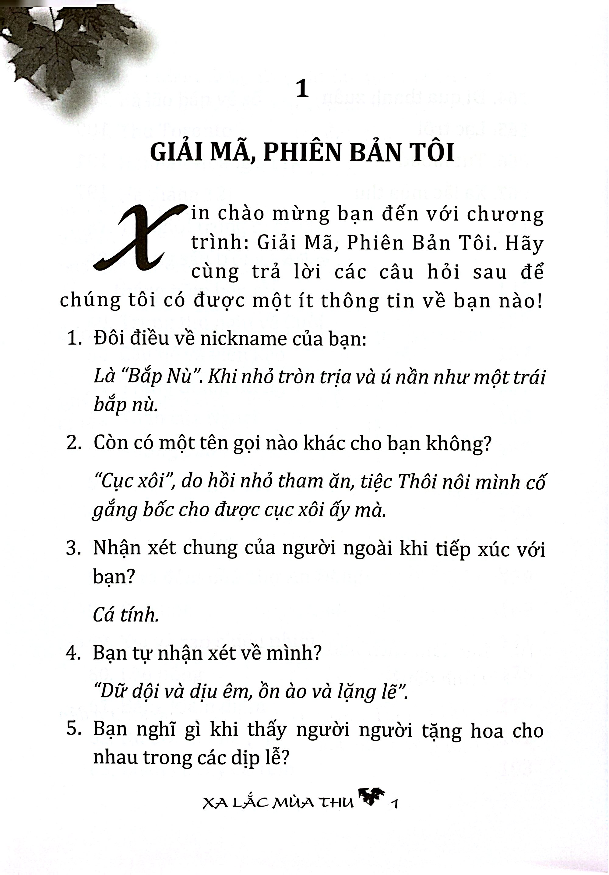 Xa Lắc Mùa Thu