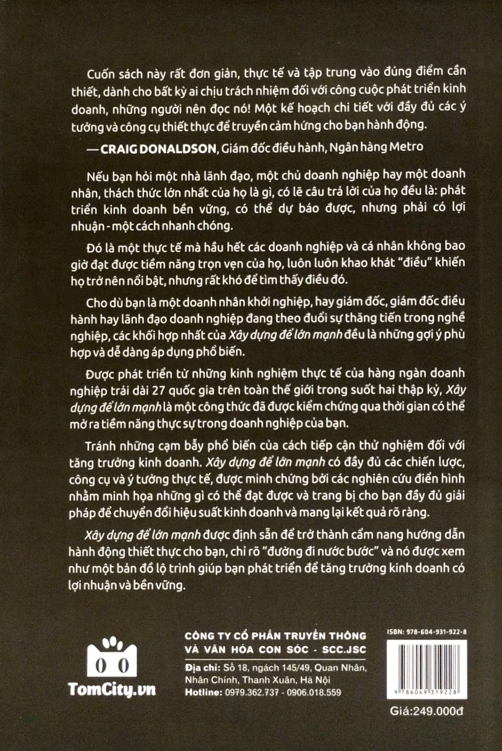 xây dựng để lớn mạnh - bìa cứng