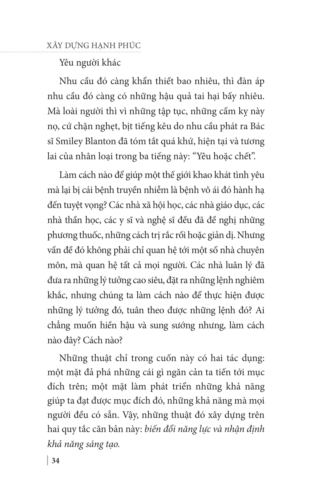 xây dựng hạnh phúc