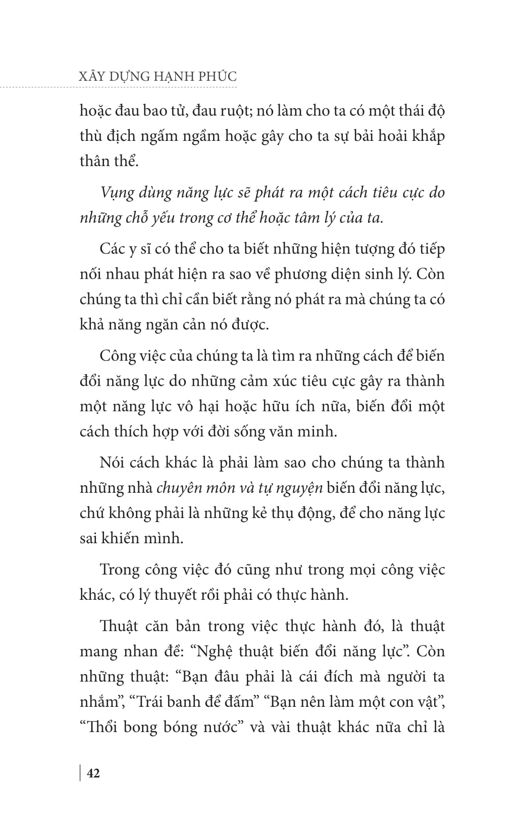 xây dựng hạnh phúc